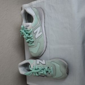 New Balance Women's 574 Seafoam Casual Shoes